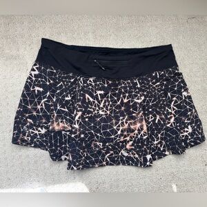 lululemon athletica Black and Pink Geometric Skort
